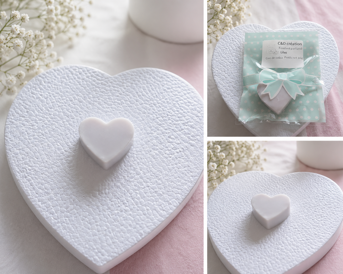 Fondant parfumé Cœurs- lilas