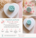 Fondant parfumé Fleur de Coton – Cœurs parfumés en cire de colza
