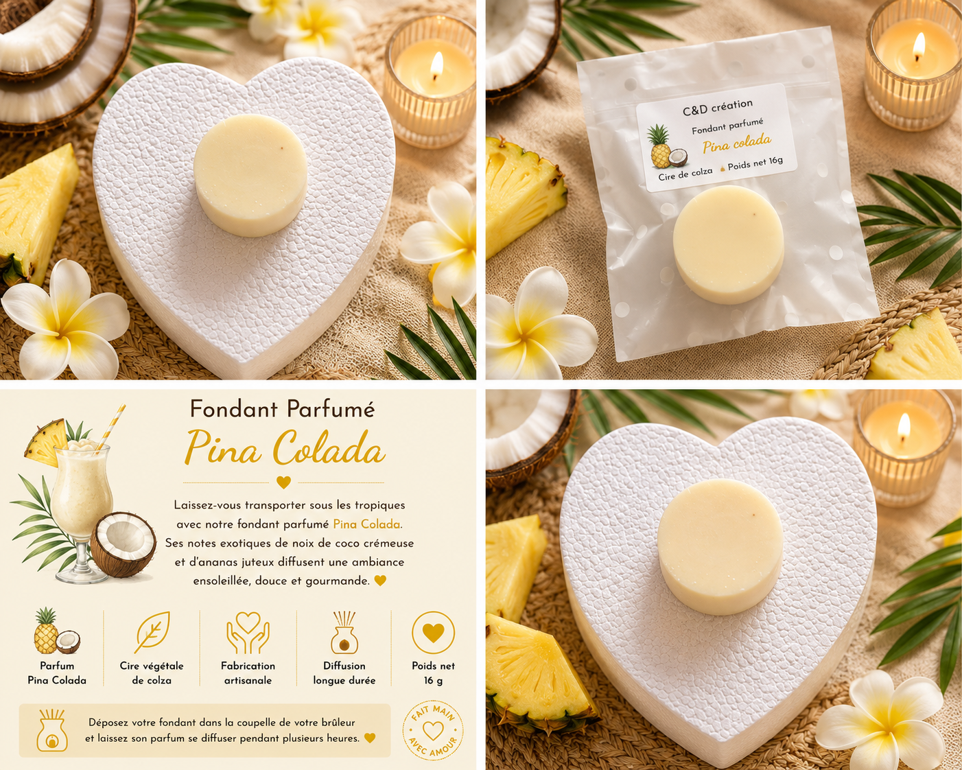 Fondant Parfumé Pina Colada
