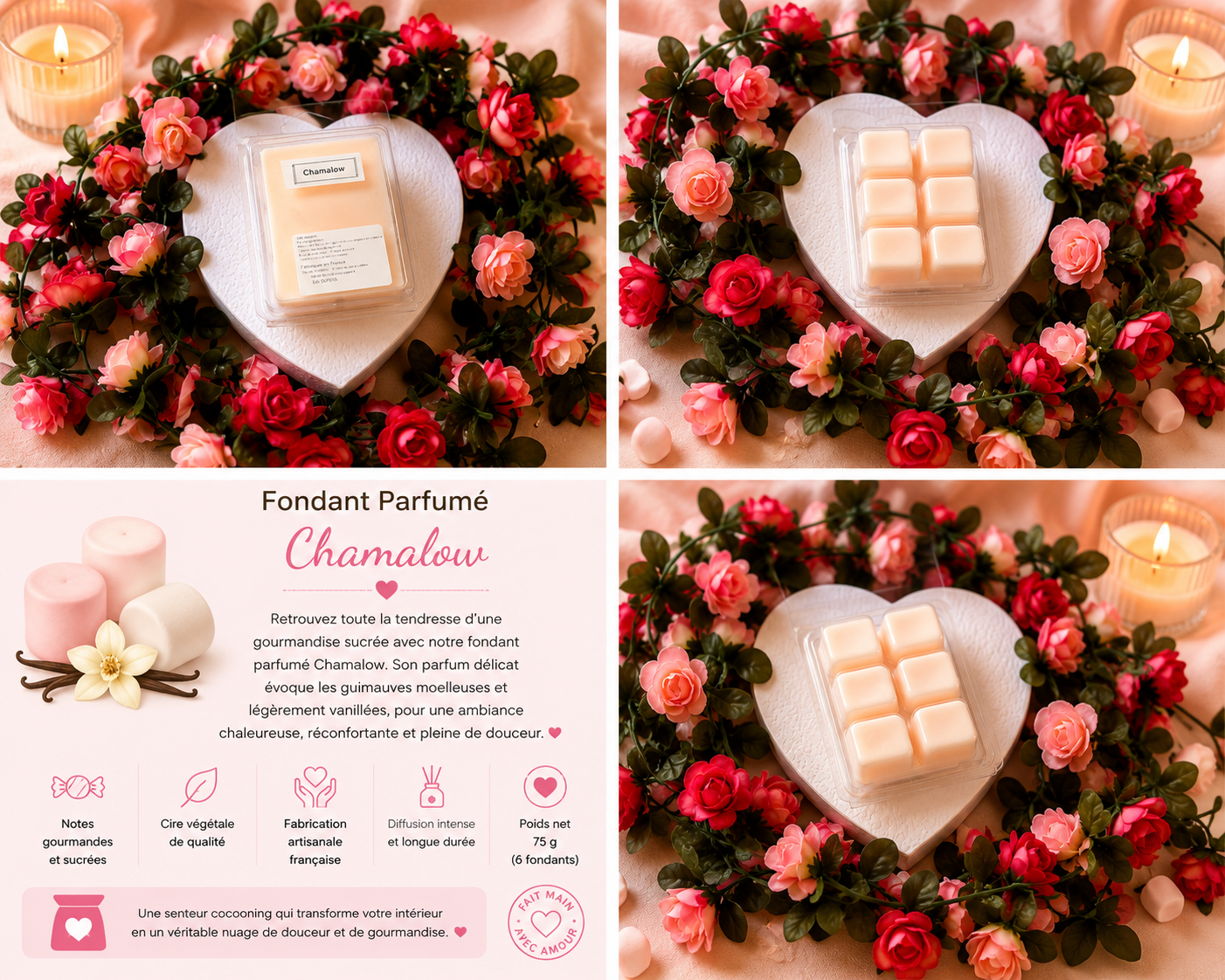 Tablette fondant - chamalow