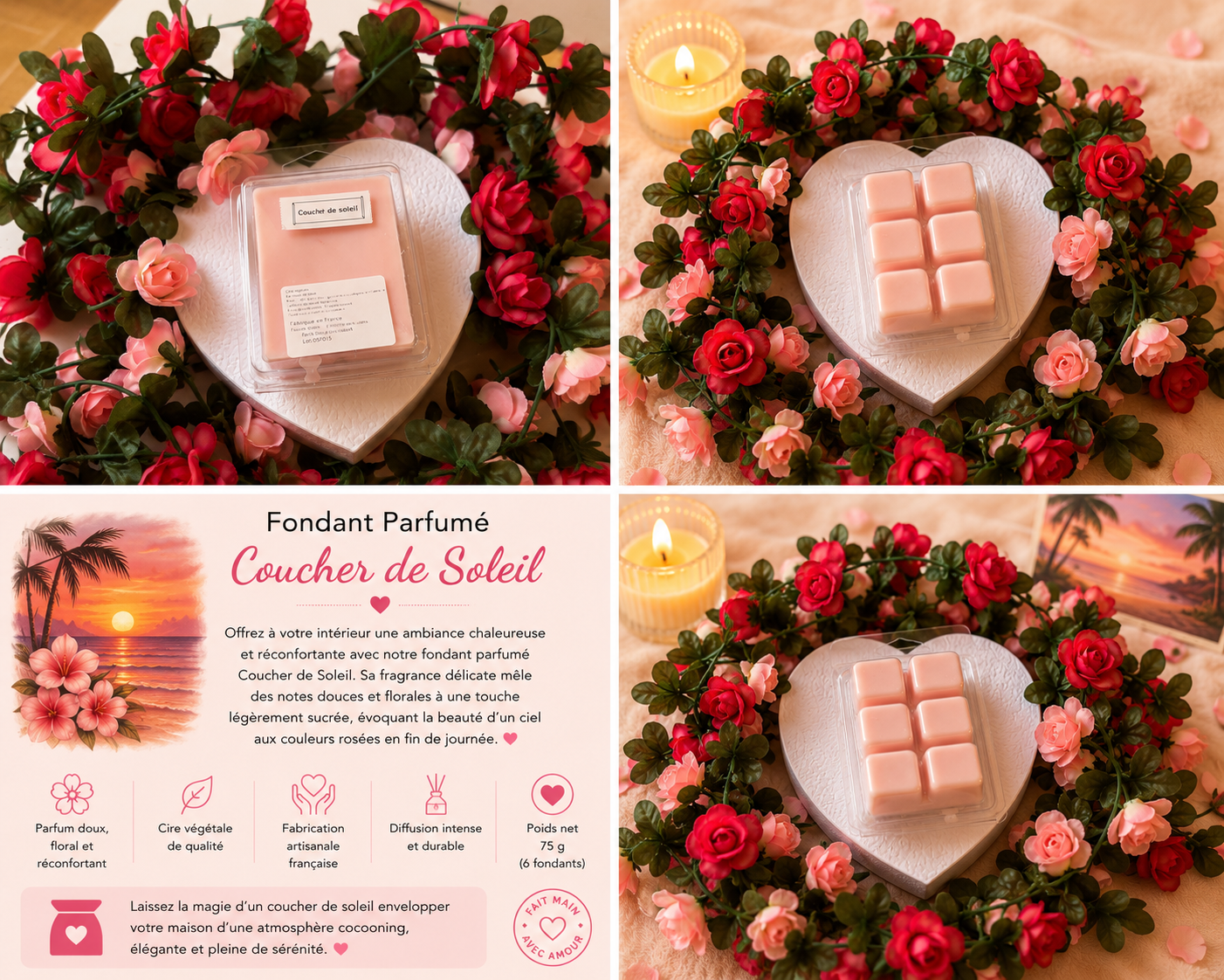 Tablette fondant - couché de Soleil