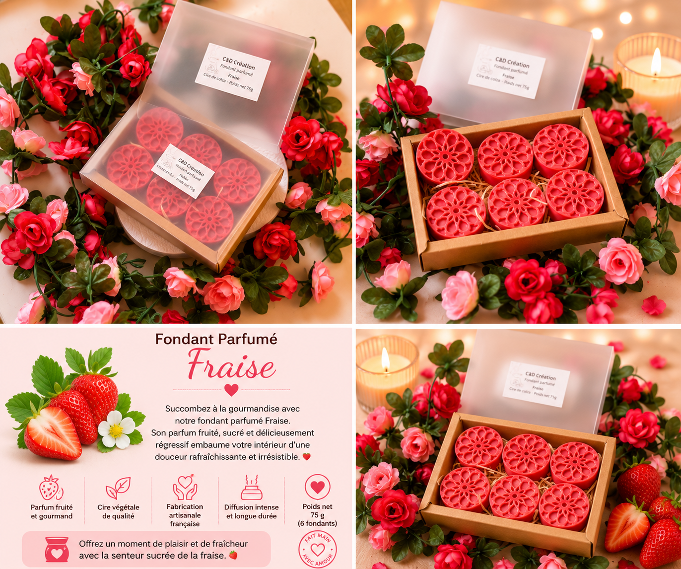 Boîte découverte fondants- fraise