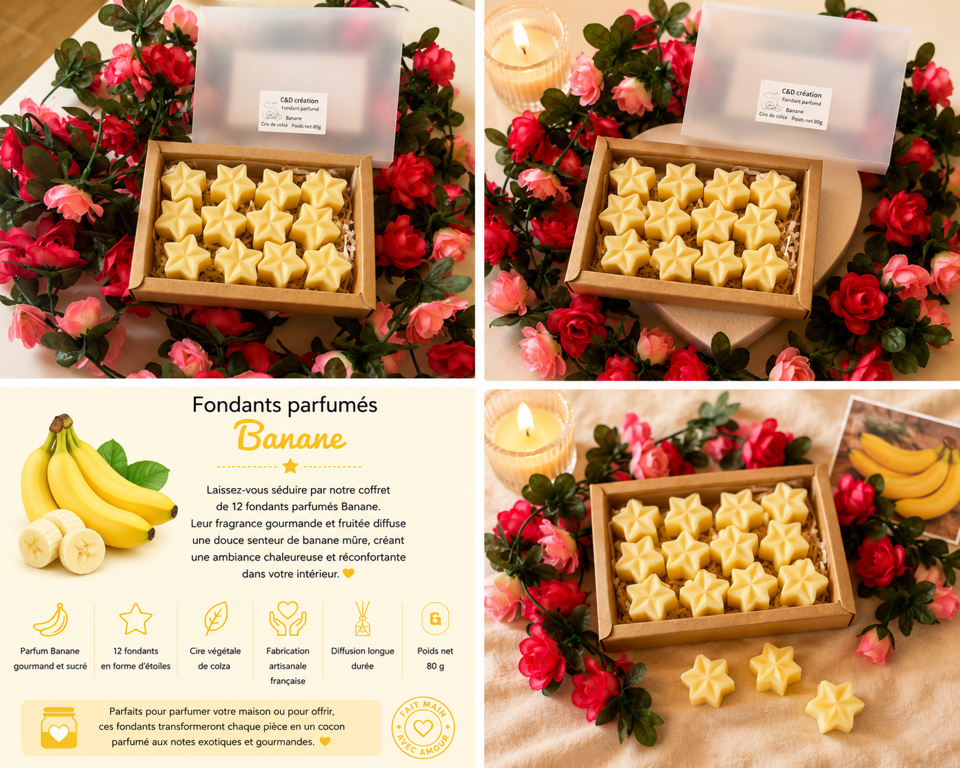 Boîte découverte fondant -banane